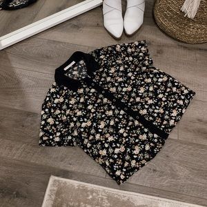 Floral vintage crop top shirt Blonde & Blonde